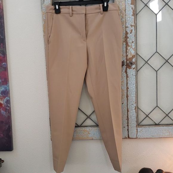 Helmut Lang Slacks size 4 raw hem tan - Picture 1 of 6
